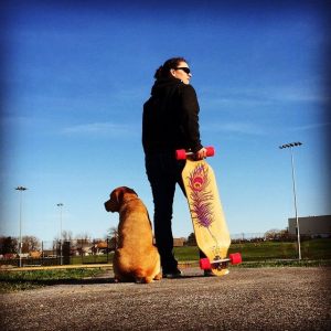 My trusty skate buddy is always up for a ride.